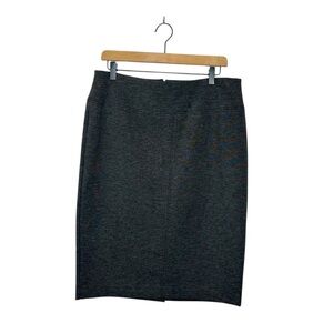 Ann Taylor‎ Classic Neutral Grey Knit Pencil Skirt Business Casual Career Skirt